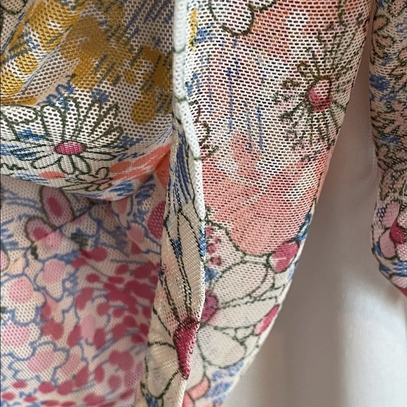 Pink Floral Mini Dress - Picture 3 of 6